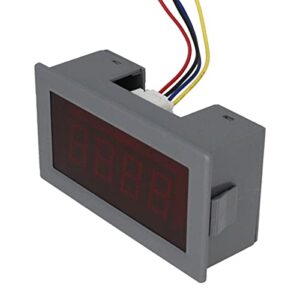 Heyiarbeit DC Voltmeter YB5135 Digit Red Text LED Digital Volt Voltmeter 4 Wires Connections for DC Voltage Measurement 1Pcs