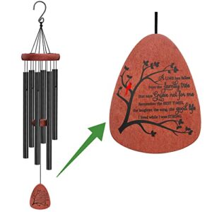 cardinal wind chimes for loss of loved one sympathy gifts for loss of mother father daughter brother sister son dad mom husband wife best friend keepsake outdoor garden yard home a limb has fallen
