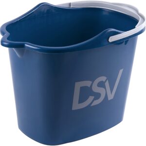 DSV Standard Professional 2.3 Gallon (8.5L) Cleaning Bucket | Pour Spout & Comfort-Grip Handle | Wash Bucket Ideal for Squeegees and Washers up to 10-inch Length | Household Cleaning Supplies