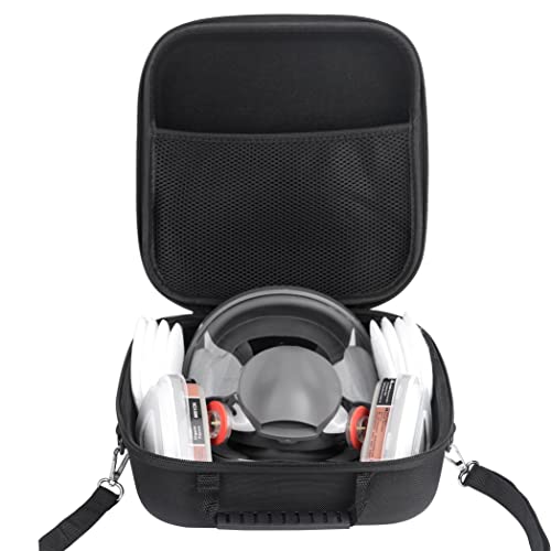 AiliveSun [Face respirator case] Hard Protective Travel Case for 3M Full Facepiece Reusable 6700 6800 6900 [Black]