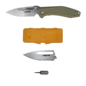 havalon knives redi knife - ultra-sharp, lightweight folding knife for hunting, fishing, and outdoor adventure - black