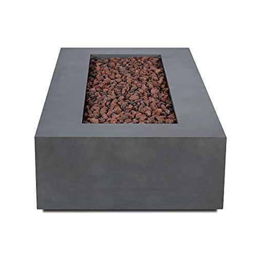 Real Flame Aegean 70 Inch Rectangle Fire Table - Weathered Slate