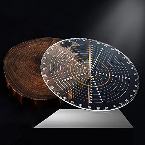 8" Round Center Finder Compass Drawing Maker, Wood Turning Lathe Tools Accessories Woodworking Circle Tool