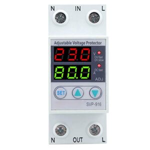 svp‑916 100‑130vac adjustable over and under voltage protector plastic delay reset protector voltage protective device(40a)