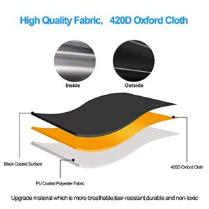 Cubicideas Outdoor Patio Heater Cover 420D Oxford Fabric with Zipper Design Water-Resistant 33 Inch Stand-Up Patio Heater Cover, Black