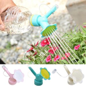 Rhinoon 2 in 1 Plastic Sprinkler Nozzle | Bottle Cap Sprinkler Plant Dual Head Bottle Bonsai Watering Can for Indoor Seedlings Plant Garden Tool,Flower Waterers Bottle Watering Cans Sprinkler