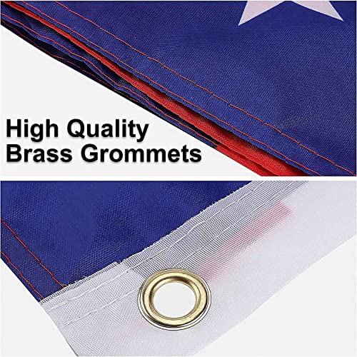 EAGLE TOP American Flag 3x5 ft, Durable Made In USA 150D Oxford Polyester Flags, UV Fade Resistant, Double-Stitched Edges and Brass Grommet