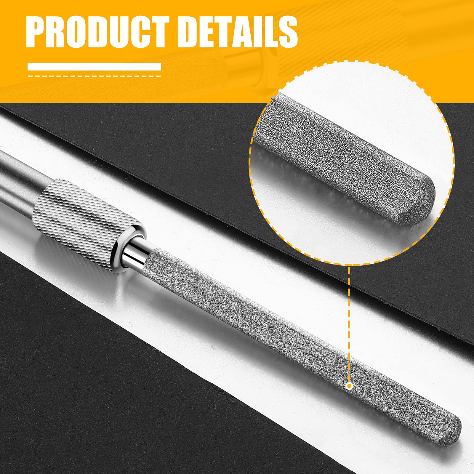 Diamond Glass File Crystal Glass Files Crystal and Glass Repair File Metal Diamond Grit Tool Cemented Carbide Metal Grit Tools Crystal Glass Diamond Repair File