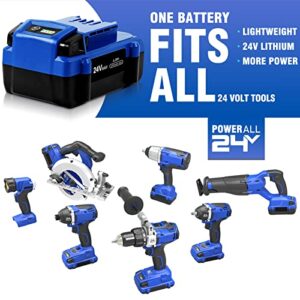 JIALIPOK 24V 6.0Ah Replacement for Kobalt 24V Max Battery KB624-03 KB524-03 KB424-03 KB224-03 KB124-03 0673802 Lithium Ion Cordless Tools Battery(2Pack) NOT for Snow Joe