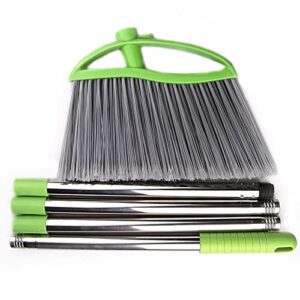 GLOYY Long Handled Outdoor Brooms for Floor Cleaning Heavy Duty Broom Outside, Green