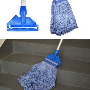 Mop Head Replacement Commercial Heavy Duty String Blue Wet Mop Heads for 3 Typs Commercial Mop Handle(2,Medium)