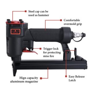 AEROPRO Tools 7116A 22 Gauge Air Stapler, 3/8 Inch Crown 1/4-Inch to 5/8-Inch Upholstery Stapler