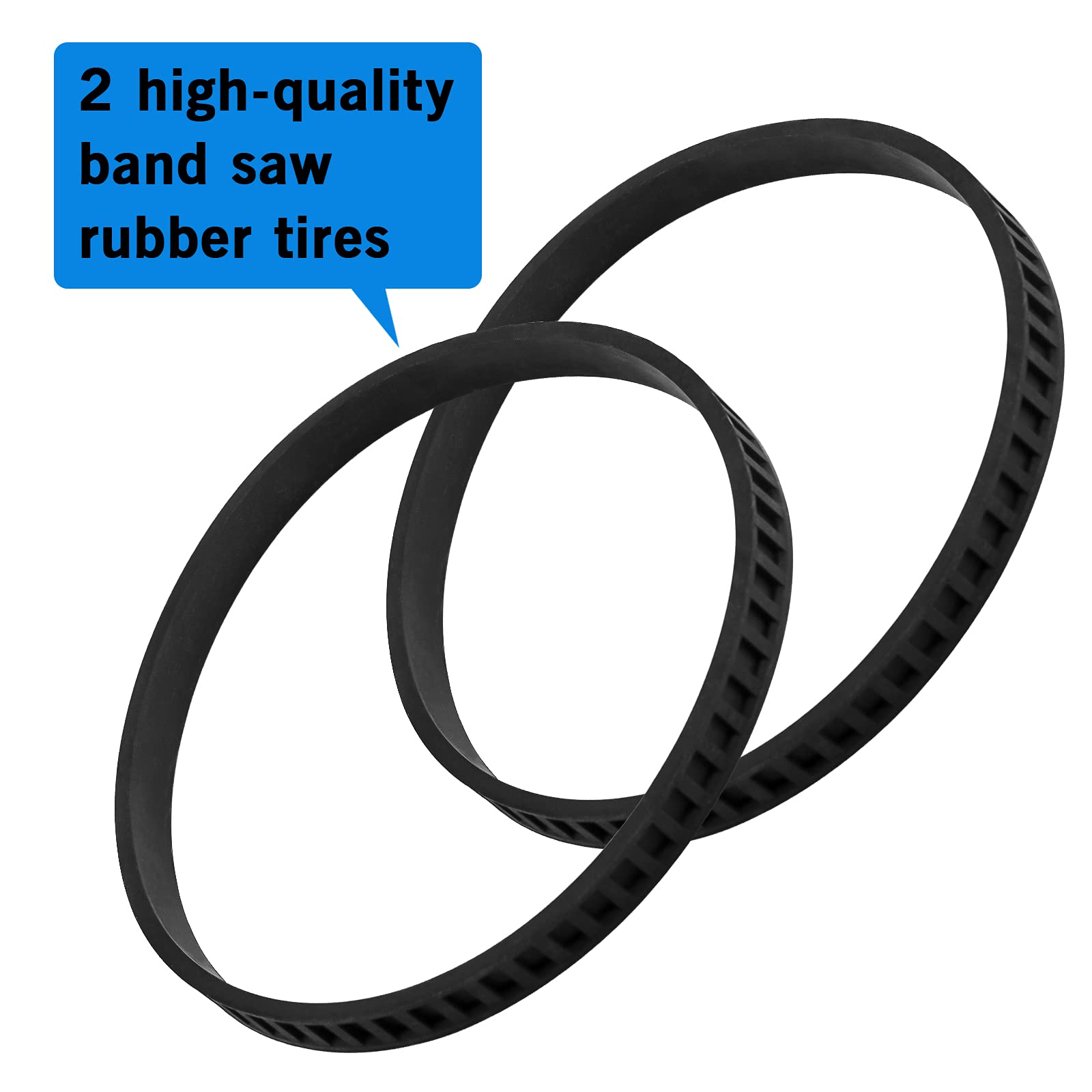 650721-00 Bandsaw Rubber Tires, for Dewalt Bandsaw Parts DWM120 A02807 DCS374 DW328K Portable Band Saw Wheels (2 Pack)