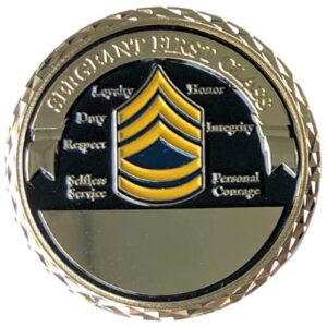 united states army sfc sergeant first class rank soldier for life challenge coin