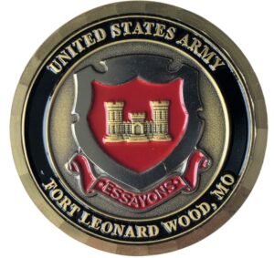 united states army usa fort leonard wood missouri maneuver support center challenge coin