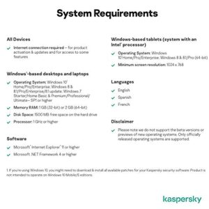 Kaspersky Anti-Virus 2023 | 3 Devices | 3 Years | PC | Online Code