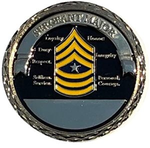united states army sergeant major rank soldier for life challenge coin
