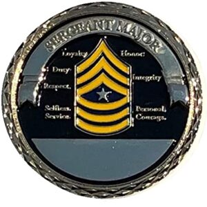 United States Army Sergeant Major Rank Soldier for Life Challenge Coin