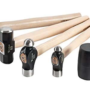 Titan 85070 5-Piece Hickory Wood Handle Hammer Set