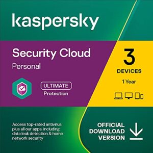 kaspersky security cloud - personal | 3 devices | 1 year | antivirus, secure vpn and password manager included | pc/mac/ios/android | online code
