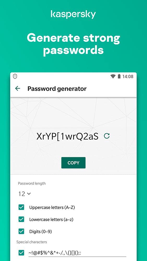 Kaspersky Password Manager | Unlimited Devices | 1 User Sccount | 1 year | PC/Mac/Android/iOS | Online Code