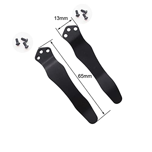 NC HAISDA 2pcs Pocket Knife Clip Portable DIY Deep Carry Practical Waist Accessories Solid Back Durable Tool (B)