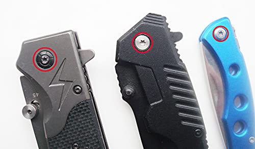 NC HAISDA 10 pcs EDC Knives Handle Pivot Pin Screw Survival Knife Rivets Pocket Folding Knife Shaft Fasteners 9mm Stainless Steel