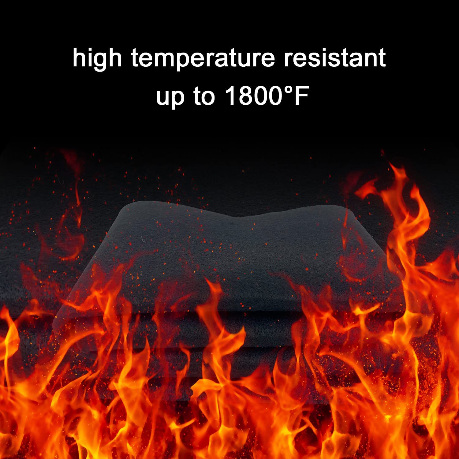 LU-DILAUNK Welding Blanket High Temperature Resistant up to 1800°F Fireproof Fabric Protect from Fire Heat Spark Protection Welding Pad Fireproof Mat