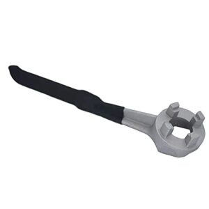 NACHEE Bung Wrench 55 Gallon Drum,Aluminum Drum Wrench Barrel Wrench Drum Opener Tool for Opening 10 15 20 30 50 55 Gallon Drum,with Plastic Comfortable Dip Handle