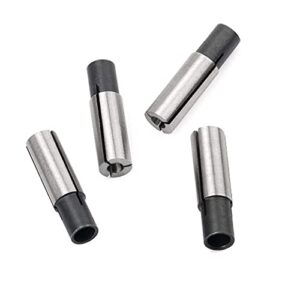 4 pieces high-carbon steel collet die grinder chuck driver adapter 1/4" to 1/8" cnc engraving bit router converter for engraving machine tool