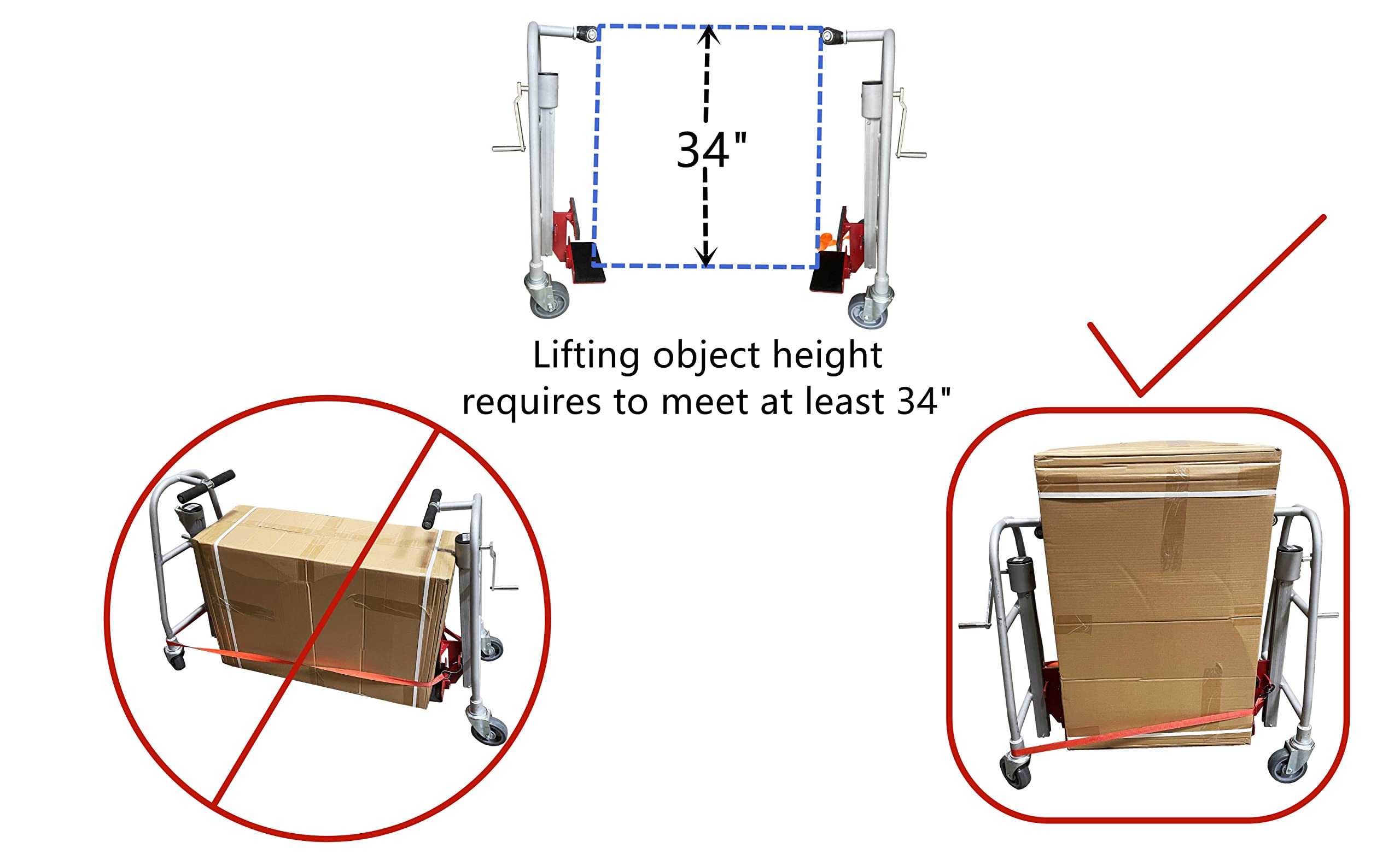 Manual Furniture Mover (Set of 2), 1100 lb. Cap, Aluminum, 12" Lift Height, Machinery Mover