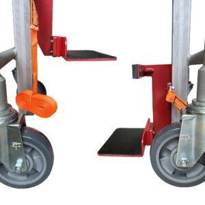 Manual Furniture Mover (Set of 2), 1100 lb. Cap, Aluminum, 12" Lift Height, Machinery Mover