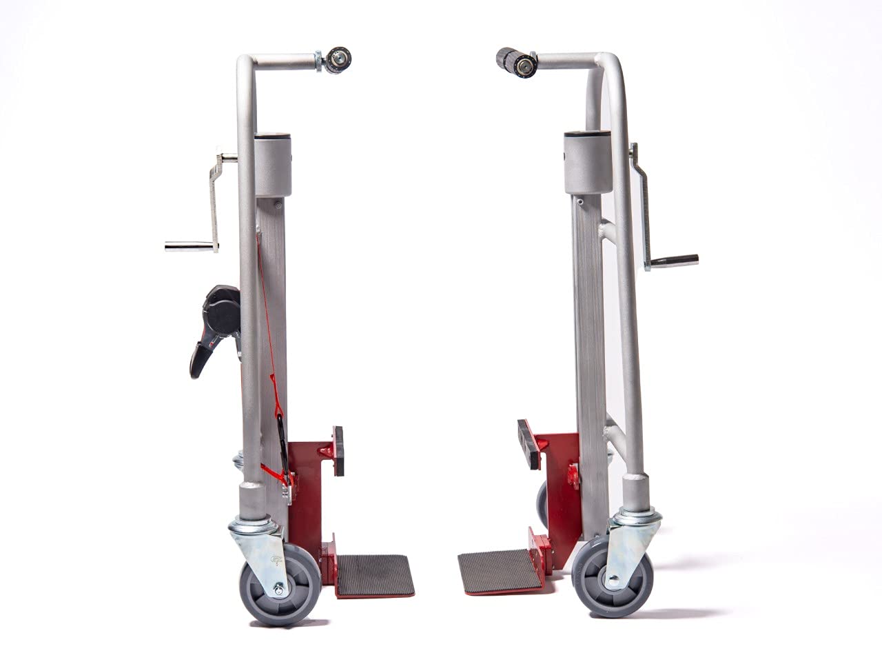 Manual Furniture Mover (Set of 2), 1100 lb. Cap, Aluminum, 12" Lift Height, Machinery Mover