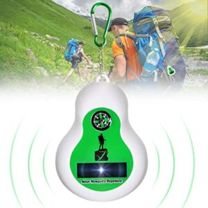 solar ultrasonic outdoor mosquito repellent bug zapper outdoor with compass, zapper mosquito can be hung zapper electronic insect killer design for camping, mountaineering, picnic, cycling