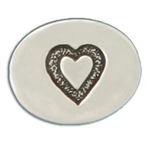 basic spirit pocket token coin - heart/dad love you - handcrafted pewter, love gift for men and women, coin collecting