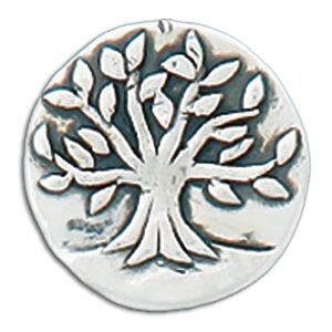 basic spirit pocket token coin - tree/live well - handcrafted pewter, love gift for men and women, coin collecting