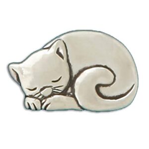 basic spirit pocket token coin - cat/purrfect - handcrafted pewter, love gift for men and women, coin collecting