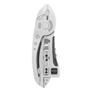 aunmas wrench multi tool handy pocket multitool wrench knife tool, adjustable wrench screwdriver bits pliers survival emergency gear assembly