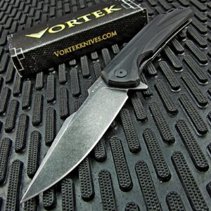 VORTEK DropShot EDC Folding Pocket Knife: Ball Bearing Pivot, 8Cr13MoV Blade, Deep Carry Pocket Clip, Smooth Fast Everyday