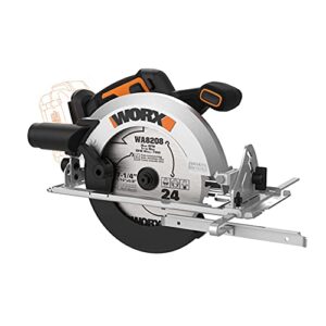 worx nitro wx520l.9 20v power share 7.25" cordless circular saw with brushless motor (tool only)