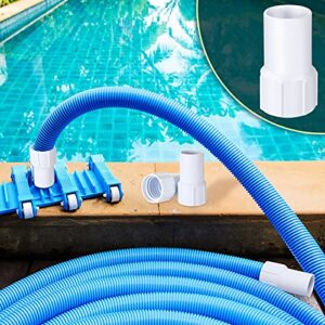 1-1/2 Inch Pool Vacuum Hose Cuff Swimming Pool Replacement Cuff Vacuum Hose Threaded Cuff Pool Cleaning Tools Accessories for Spiral Wound Vacuum Hose Repair Hose Ends Connect Vacuum Head (4 Pieces)