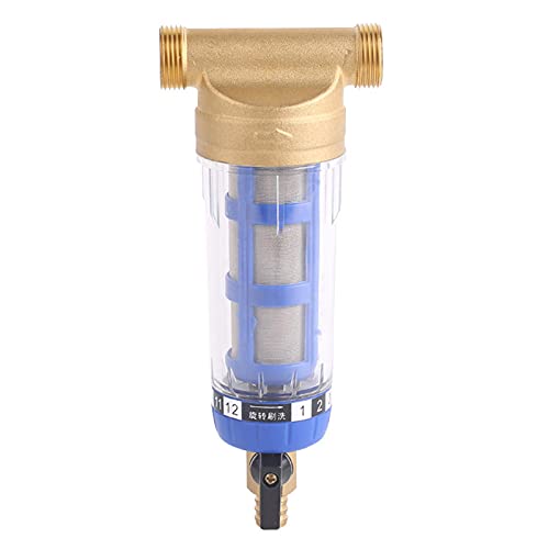 CJGS Pre-Filter Filter, Water Pre-Filter Sediment Filter - Spin Down Sediment Water Filte for Whole House Reusable Spin Down Sediment Filter System 40 Micron High-Precision Filtration