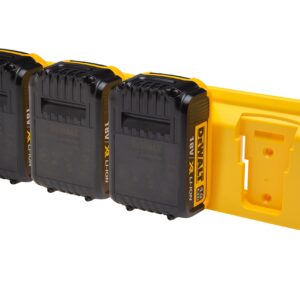 48 Tools - Battery Holder for DeWalt XR Batteries | 20V | Wall Mount | Battery Storage for Truck, Trailer, Van, Workshop, Shelf, Toolbox