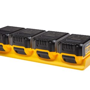 48 Tools - Battery Holder for DeWalt XR Batteries | 20V | Wall Mount | Battery Storage for Truck, Trailer, Van, Workshop, Shelf, Toolbox