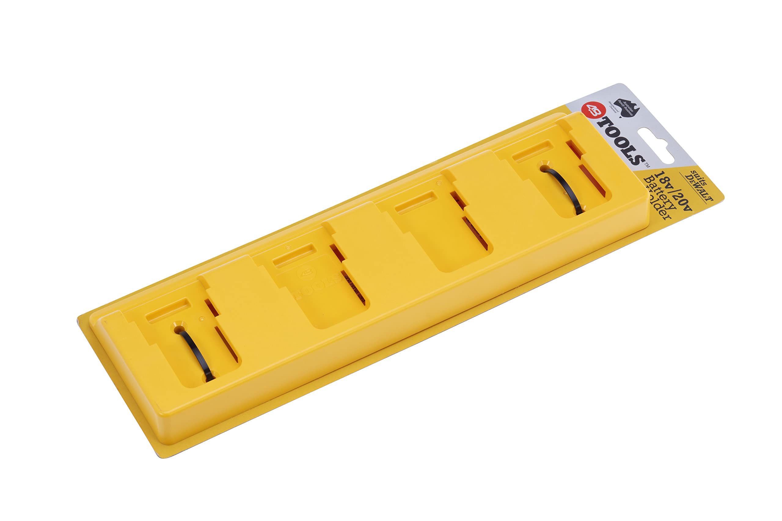 48 Tools - Battery Holder for DeWalt XR Batteries | 20V | Wall Mount | Battery Storage for Truck, Trailer, Van, Workshop, Shelf, Toolbox