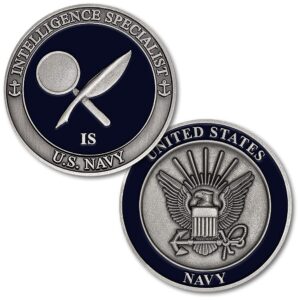 u.s. navy intelligence specialist (is) challenge coin