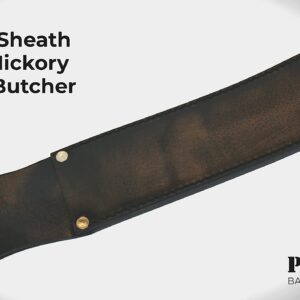 Generic 10 inch Knife Sheath - Made to Fit 10-Inch Old Hickory Butcher Knives OKC Leather with Belt Loop in Color Black (10 Inch)