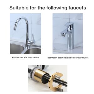Inside Diameter of 1.22 inch/31 mm Hot and Cold Faucet Fixing Tool Set Lock Nut (Fits 1.24"/31.5mm OD tubing) | Prevent Kitchen and Bathroom Faucets from loosening