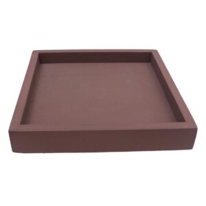 happyyami square imitation cement planter tray potted plant saucers small plant pots saucer 12 inch pots for plants planter pots for indoor plants planter potting tray rectangle
