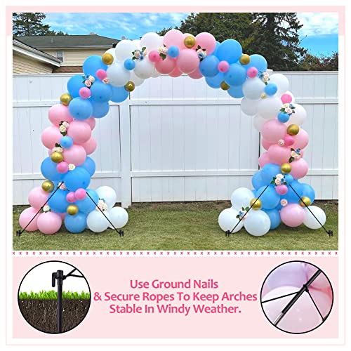 Anbeser Balloon Arch Kit - 9FT Tall &10FT Wide Adjustable Balloon Arch Stand with Water Bases for Baby Shower, Wedding, Birthday, Graduation, Kids Party Decorations